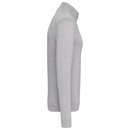 FULLZIP SWEATER LIGHT GREY