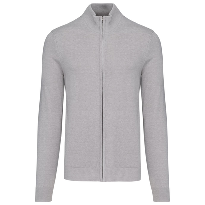 FULLZIP SWEATER LIGHT GREY