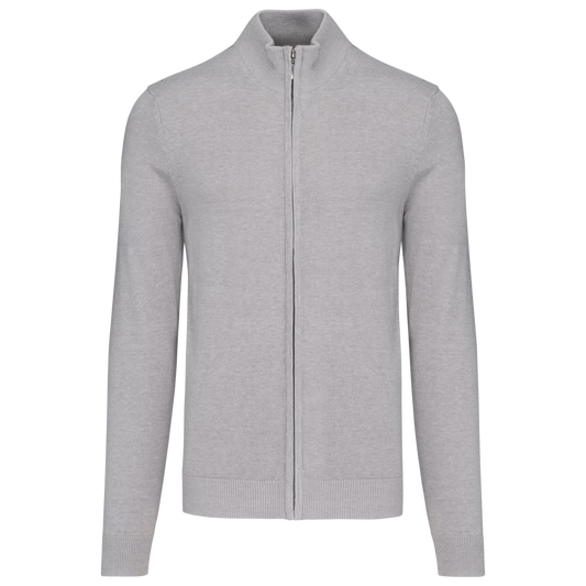 FULLZIP SWEATER LIGHT GREY