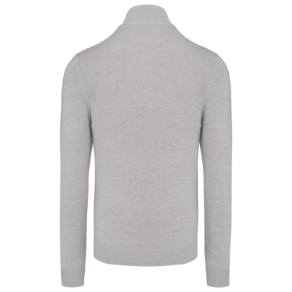 HALFZIP SWEATER - LIGHT GREY