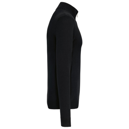 HALFZIP SWEATER - BLACK