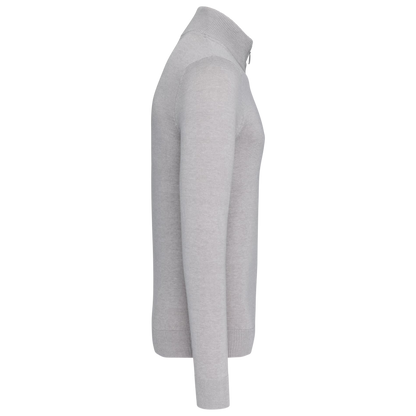 HALFZIP SWEATER - LIGHT GREY
