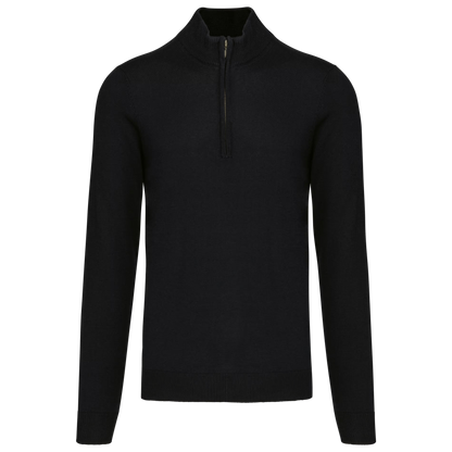 HALFZIP SWEATER - BLACK