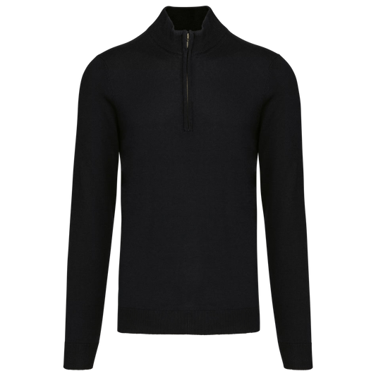 HALFZIP SWEATER - BLACK