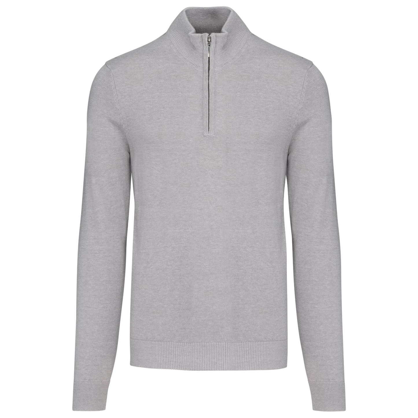 HALFZIP SWEATER - LIGHT GREY