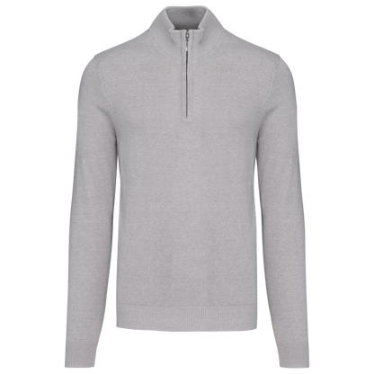 HALFZIP SWEATER - LIGHT GREY