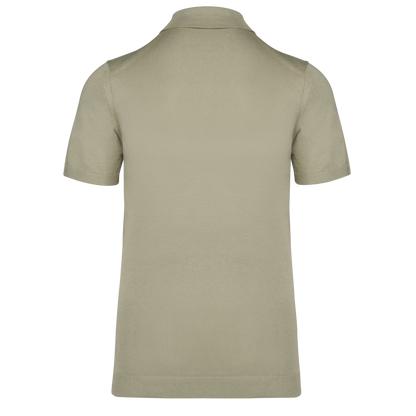 POLO SHIRT KNITTED - TAUPE